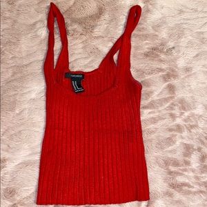 red crop top